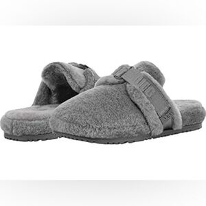UGG Cozy Gray Fleece Slippers